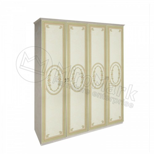 ШАФА Прімула 4дв БезДзеркал Міромарк Радіка Беж