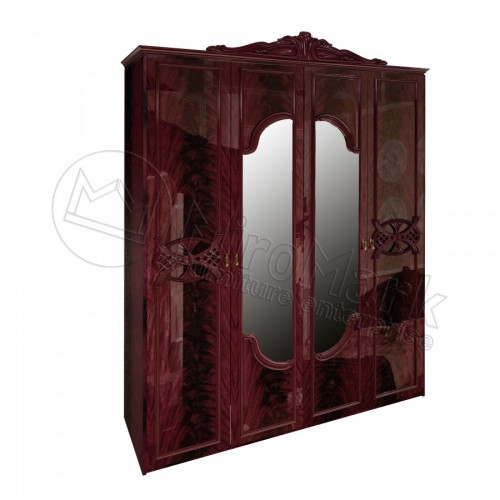 ШАФА Олімпія 4дв (без шухляд) МіроМарк Перо Рубін​