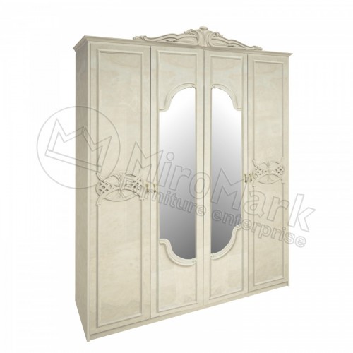 ШАФА Олімпія 4дв (без шухляд) МіроМарк Радіка Беж