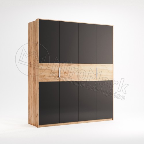 ШАФА Рамона 4дв БезДзеркал МіроМарк Дуб Крафт/Лава