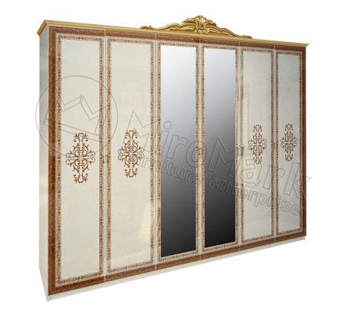 ​ШАФА Дженніфер 6дв МіроМарк Радіка Беж