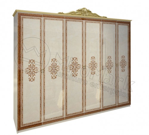 ​ШАФА Дженніфер 6дв БезДзеркал МіроМарк Радіка Беж