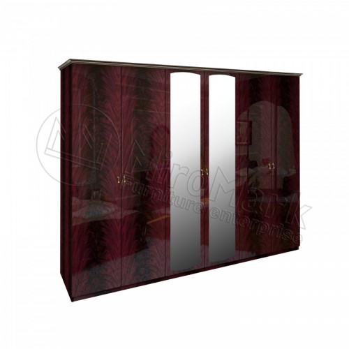 ШАФА Футура 6дв МіроМарк перо рубіно