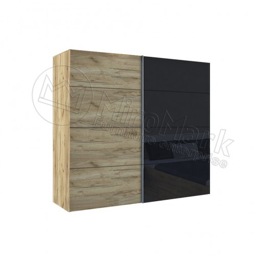 ​ШАФА-КУПЕ Луна 2,5м МіроМарк лава / дуб крафт