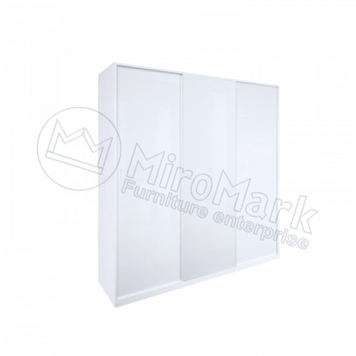 ШАФА-КУПЕ Рома 2,0м Декор МіроМарк білий глянець