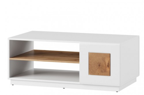 Журнальний столик 110 x 44 x 63  білий / дуб вотан WOOD0  41 SZYNAKA