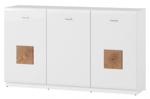 Комод WOOD 45 SZYNAKA 155 x 89 x 40 білий / дуб вотан