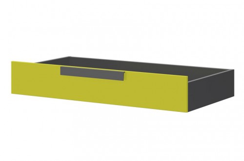 Ящик для ліжка WOW 15 SZYNAKA  зелена ігуана / графіт