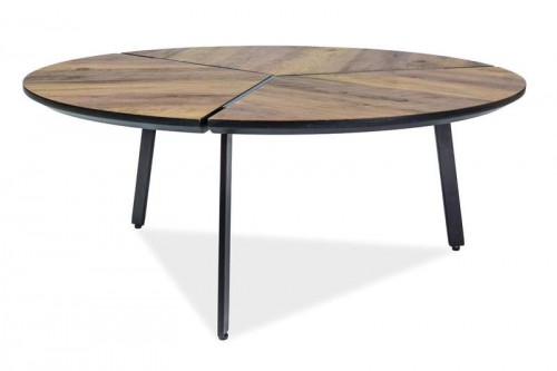 Журнальный столик REM Signal орех/черный