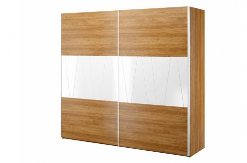 Шафа-купе ZEFIR 72 SZYNAKA горіх сан-дієго / білий глянець
