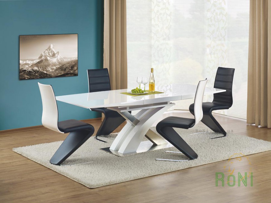 Обідній стіл Halmar Sandor 160x90x75 см Білий
