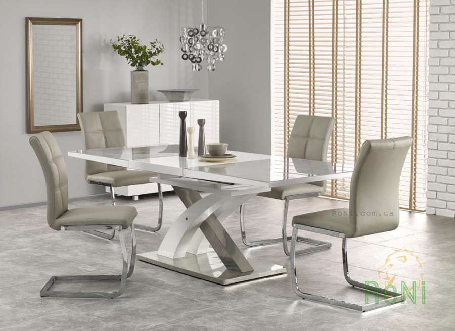 Обеденный стол раскладной Halmar SANDOR-2 серый