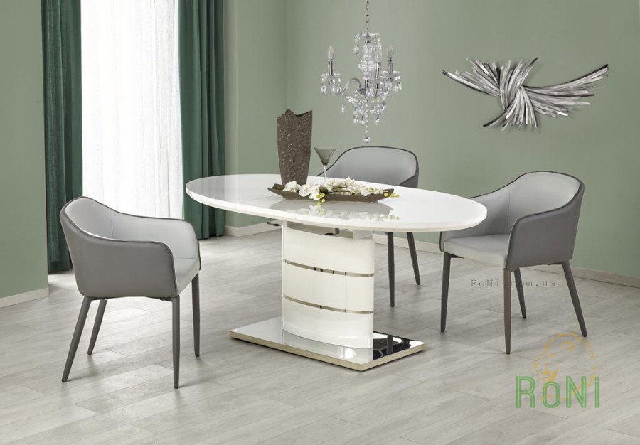 Розкладний стіл Halmar ASPEN 140-180x90x76 см Білий