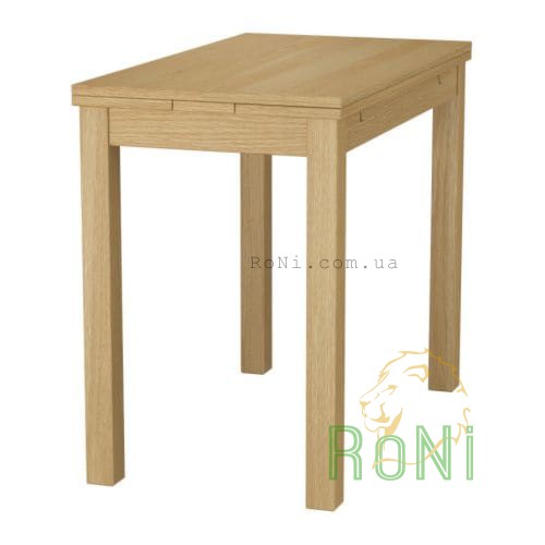 Стол раскладной дуб 50/70 / 90x90 BJURSTA 501.168.47 IKEA