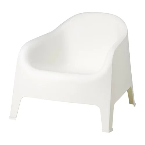 Садовий стілець білий SKARPO 702.341.85 IKEA