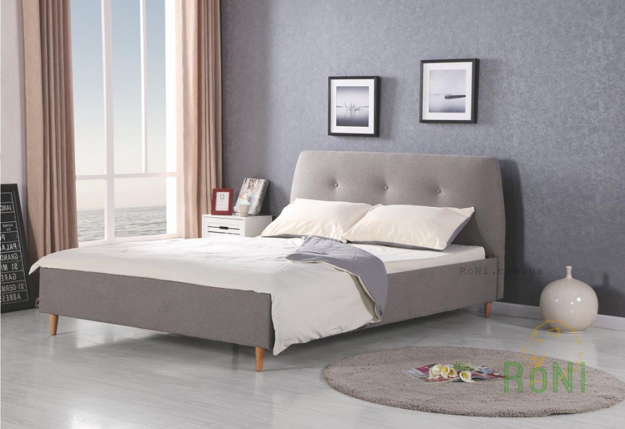 Двуспальная кровать Halmar DORIS серый
