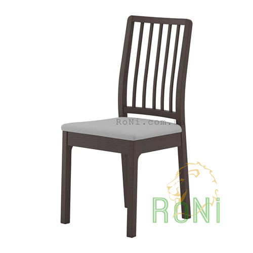 Кресло темно-коричневый, сиденья светло-серый EKEDALEN 803.407.60 IKEA