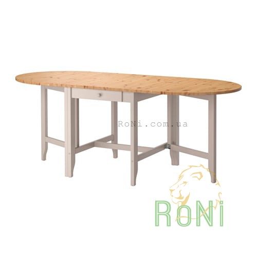 Розкладний стіл, сосна морілка 67/134/201x78  GAMLEBY 602.470.27 IKEA