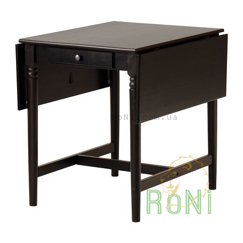 Стол c откидными полами, черно-коричневый 59/88 / 117x78 INGATORP 802.214.27 IKEA