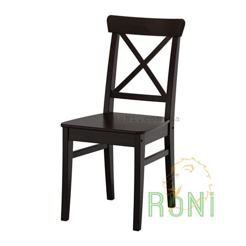 Кресло коричнево-черное INGOLF 602.178.22 IKEA