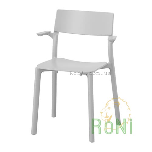 Крісло сіре з підлокітниками JANINGE 402.805.17 IKEA