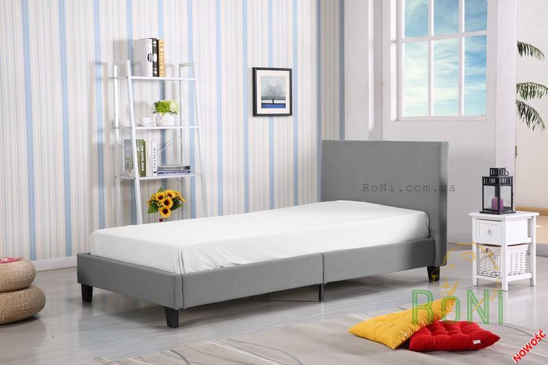 Односпальне ліжко HALMAR LOGO сірий
