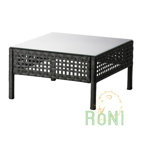 Садовый столик, черно-коричневый, 62x62 см KUNGSHOLMEN 602.700.32 IKEA