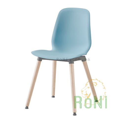 Кресло голубое Ernfrid береза LEIFARNE 991.278.06 IKEA