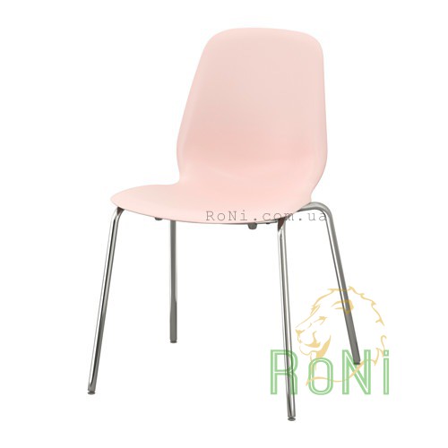 Крісло рожеве Broringe хромоване LEIFARNE 992.194.72 IKEA