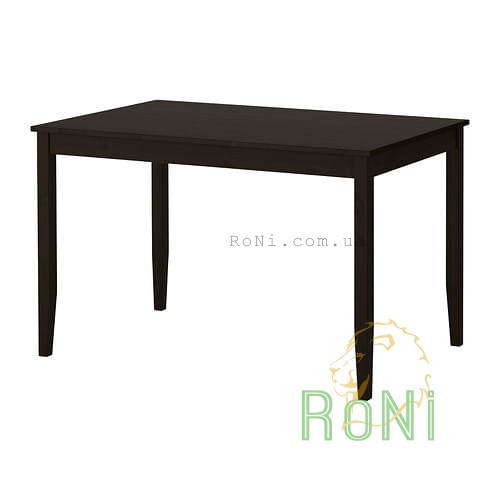 Стол, черно-коричневый 118x74 LERHAMN 602.594.21 IKEA