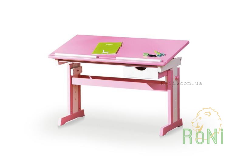 Письмовий стіл CECILIA Halmar рожевий / білий