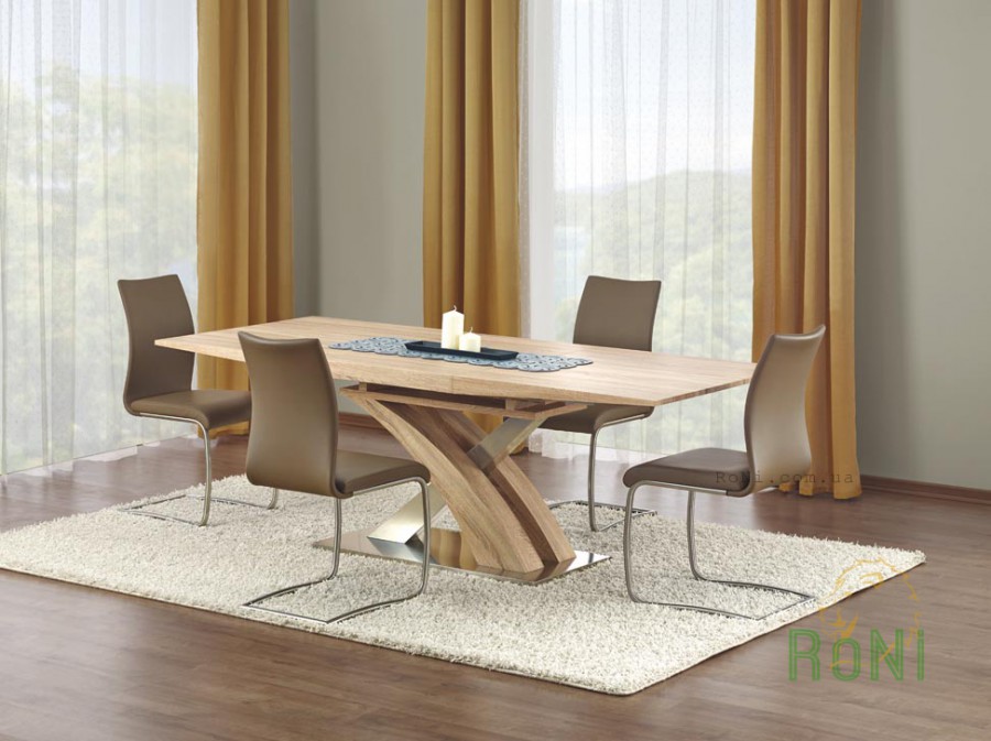 Обідній стіл Halmar Sandor 160x90x75 см Дуб Сонома