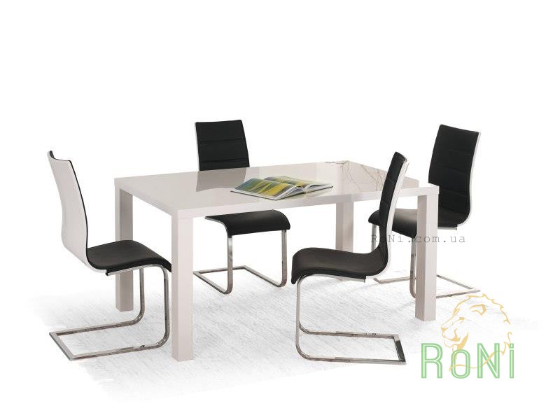 Обідній стіл Halmar Ronald 120-160x75 см білий