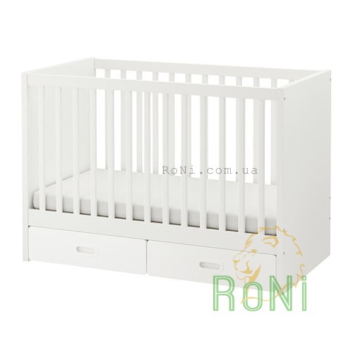 Дитяче ліжко з ящиками, біле  60x120 STUVA / FRITIDS 892.531.69 IKEA