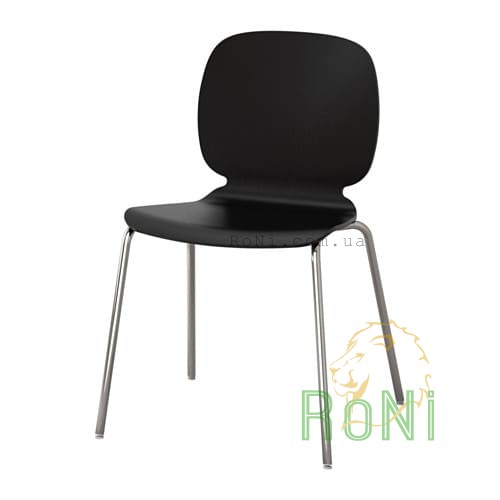 Кресло черное Broringe с хромированными ножками SVENBERTIL 691.976.93 IKEA