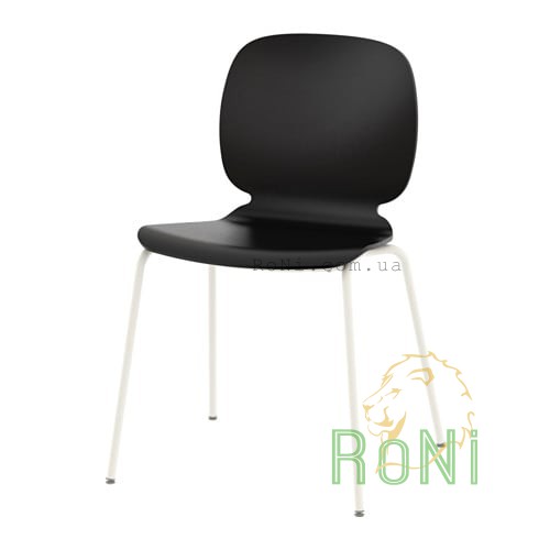 Крісло чорне Broringe з білими ніжками SVENBERTIL 791.976.97 IKEA