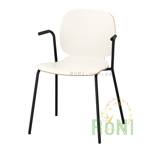 Кресло белое, Dietmar рама черная SVENBERTIL 391.977.03 IKEA
