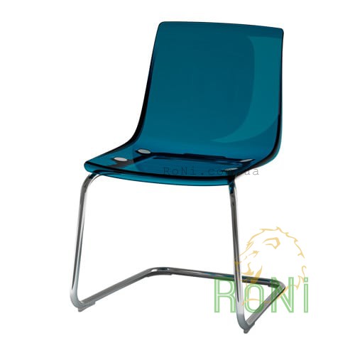 Кресло синее хром TOBIAS 603.347.22 IKEA