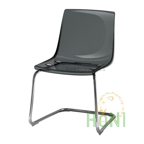 Кресло прозрачно-серое хром TOBIAS 203.496.74 IKEA