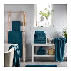 Фото2.Банное полотенце FRÄJEN 70x140 cm IKEA 003.131.95 зелено-синее