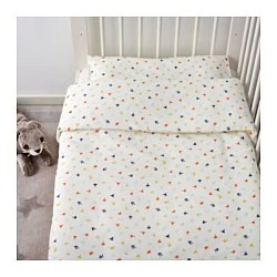 Фото3.Постель детская для кроватки, разноцветный, 110x125 / 35x55 см STJARNBILD 103.196.63 IKEA