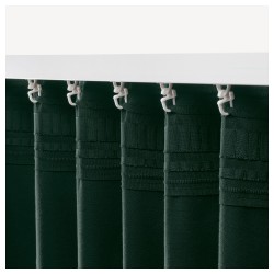 Фото2.Шторы, 2 шт SANELA 004.140.95 IKEA Темно-зеленые / черные