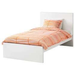 Фото1.Каркас кровати белый 120х200 Luröy MALM IKEA 990.095.58