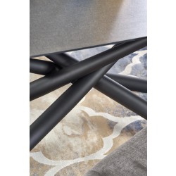 Фото1.Стіл розкладний Halmar Capello 180-240/95/77 cm Темно-сірий / Чорний
