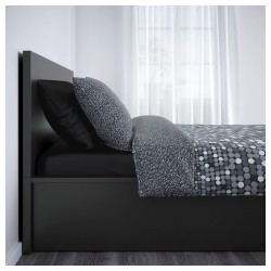 Фото2.Кровать с контейнером темно-коричневая 140х200 MALM IKEA 102.498.68