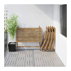 Фото3.​Комплект садовый IKEA ASKHOLMEN (стол + 4 стула) 192.123.18  светло-коричневый