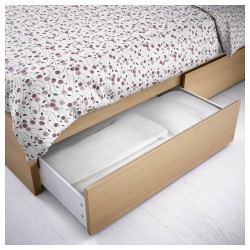 Фото2.Каркас кровати дуб 120х200 MALM IKEA 591.398.25