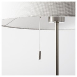 Фото1.Торшер, никелированный белый NYFORS IKEA 903.031.06