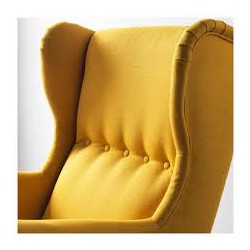 Фото1.Кресло для отдыха STRANDMON 903.618.94 IKEA желтое