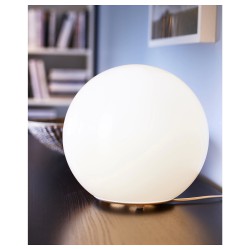 Фото4.Настольная лампа белого цвета FADO IKEA 800.963.72